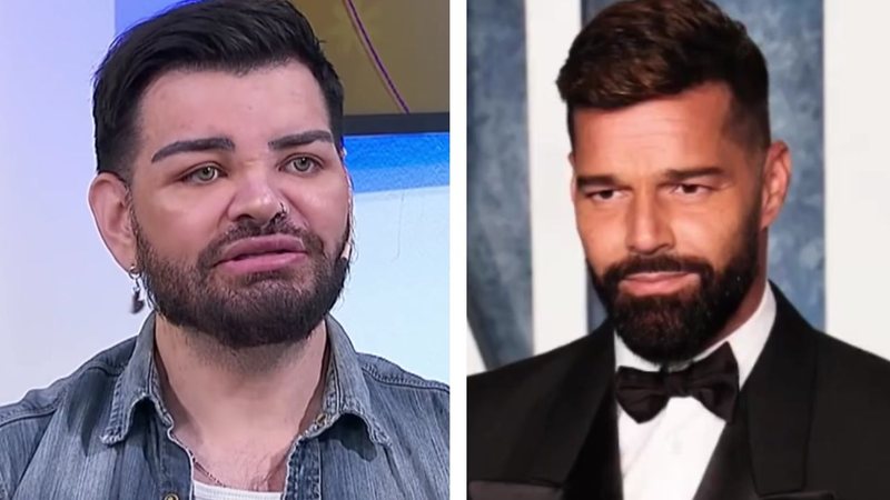 Além de ator, Francisco Ibanaz é coach, apresentador e ex-participante do reality show argentino Cuestion de Peso. - Imagem: reprodução/Youtube e Instagram/Ciudad Magazine e @ricky_martin.