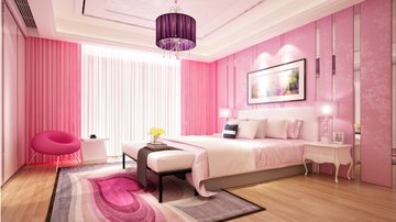 Veja dicas para incorporar o rosa na decoração do seu quarto! - Imagem: iStock