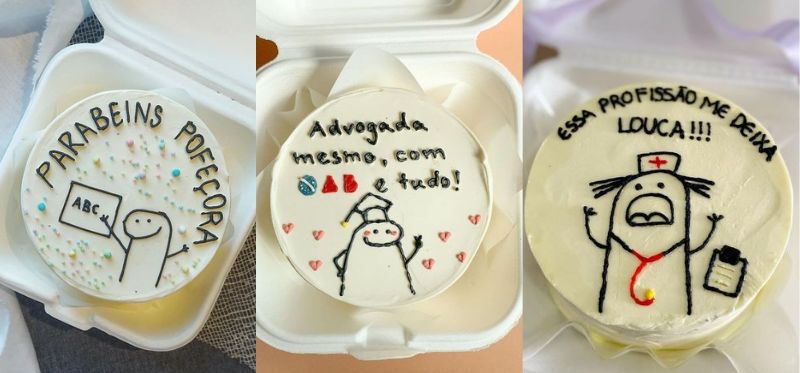 Bento cakes: entenda a febre dos minibolos com frases engraçadas e descubra  onde encomendar em Porto Alegre