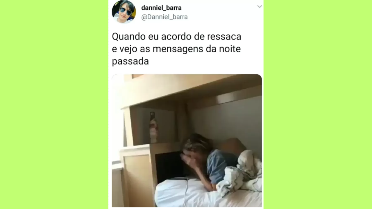 20 memes de ressaca para se divertir