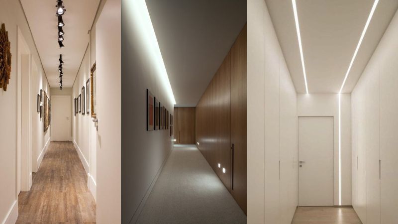 iluminação de corredor