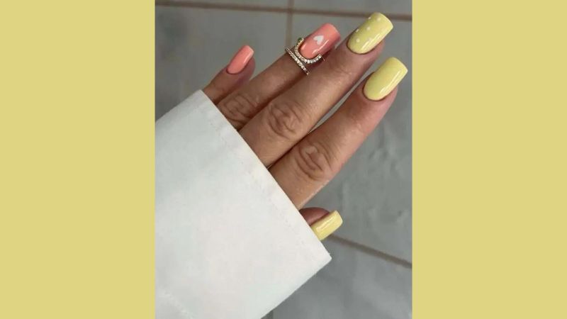 butter yellow nails