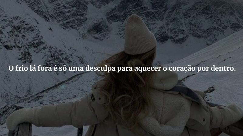 frases sobre o frio