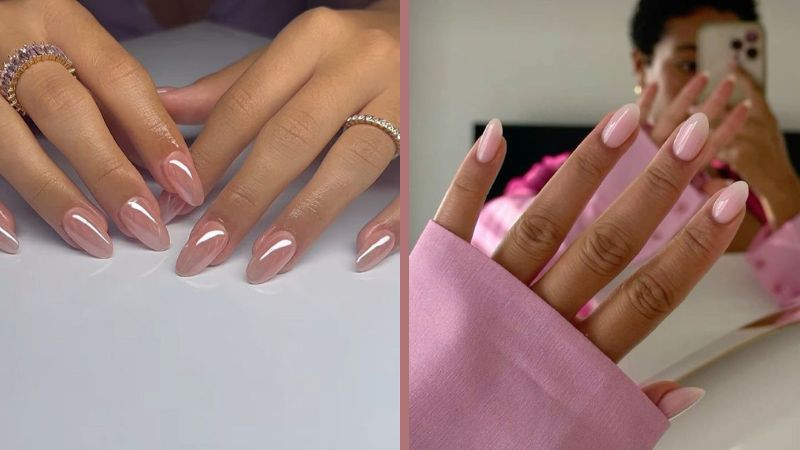 esmalte rosa claro