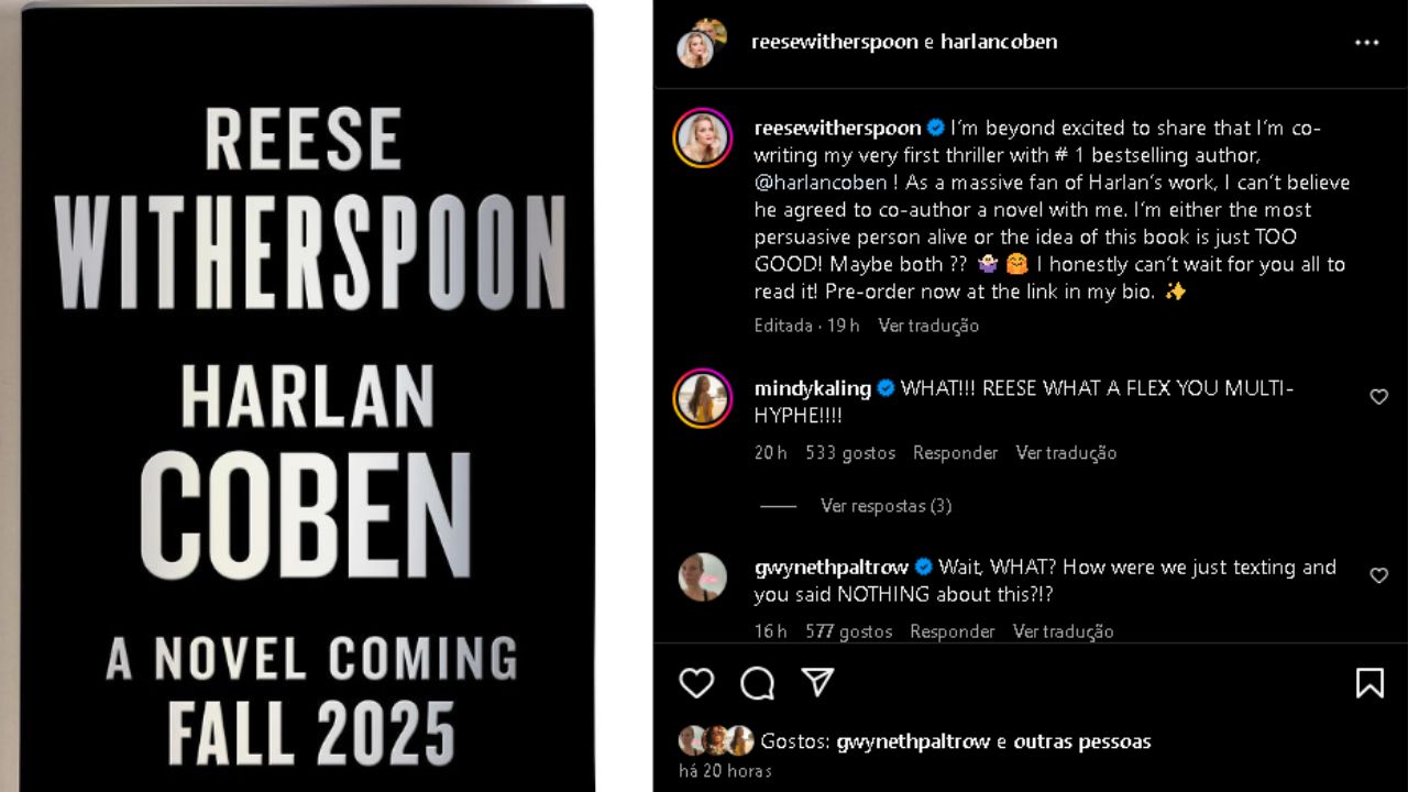 Captura de tela publicação de Reese Witherspoon.